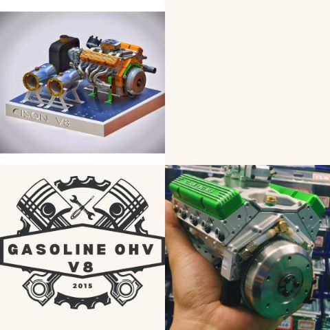🔥Last 4 hours Sale: Save 89%-Gasoline OHV V8 Small-block Engine Model Kits